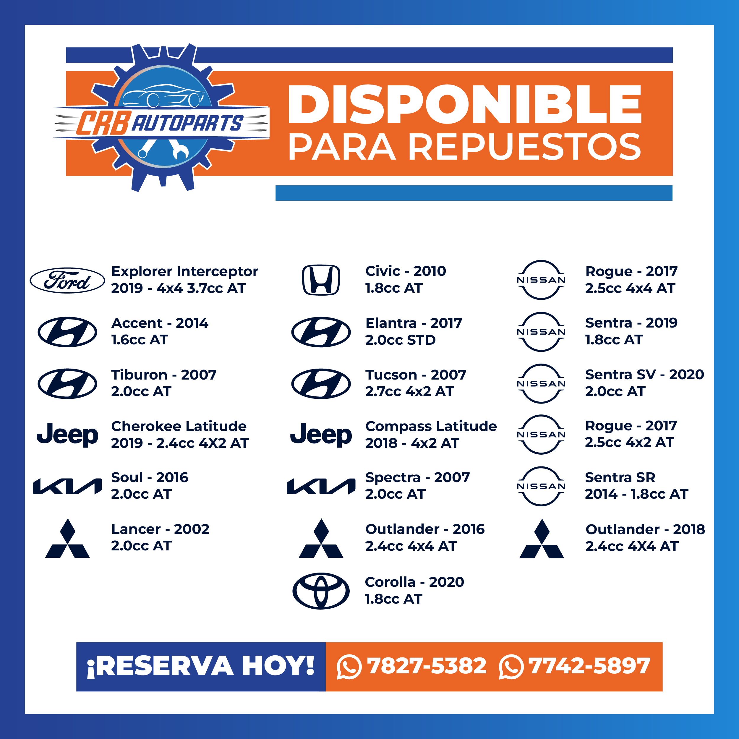 Mercadería contenedor 68 - CRB Autoparts